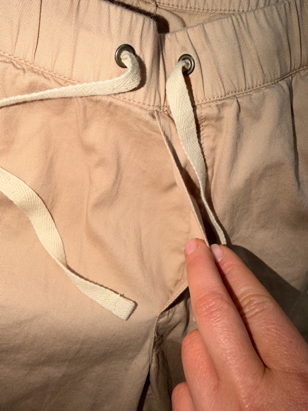 Pact Women's Khaki Drawstring Pants - Size S - Picture 4 of 11